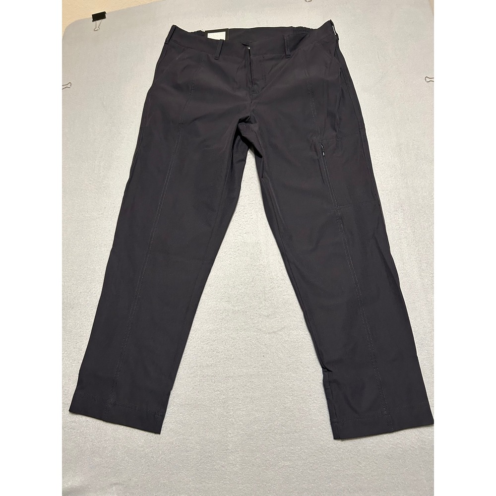 Kirkland Signature Womens Travel Pant Black Stretch Hiking Commuter Size 8 NEW